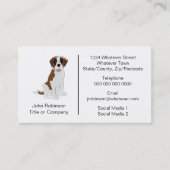 St Bernard Dog Design Boarding Kennels Visitenkarte (Vorderseite)