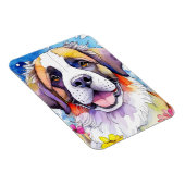 St. Bernard Dog Foto Magnet (Rechte Seite)