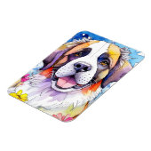 St. Bernard Dog Foto Magnet (Linke Seite)