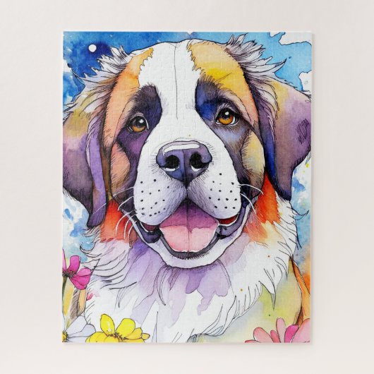 St. Bernard Dog Jigsaw Puzzle (Vertikal)