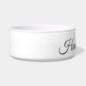St. Bernard Dog Line Art personalized bowl Napf (Links)