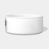 St. Bernard Dog Line Art personalized bowl Napf (Rechts)