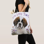 St. Bernard Dog Mama Floral Tasche (Von Nahem)