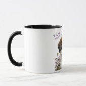 St. Bernard Dog Mama Floral Tasse (Links)