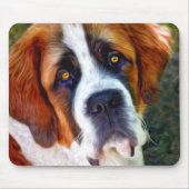 St. Bernard Dog Painting Mousepad (Vorne)