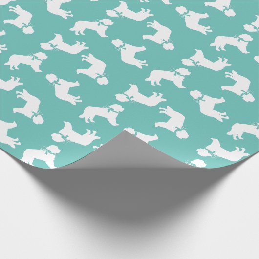 St. Bernard Dog Puppy Geschenkpapier (Ecke)