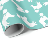 St. Bernard Dog Puppy Geschenkpapier (Rolleneckpunkt)