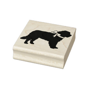St. Bernard Dog Puppy Gummistempel