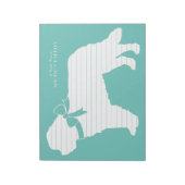 St. Bernard Dog Puppy Notizblock (Rotiert)