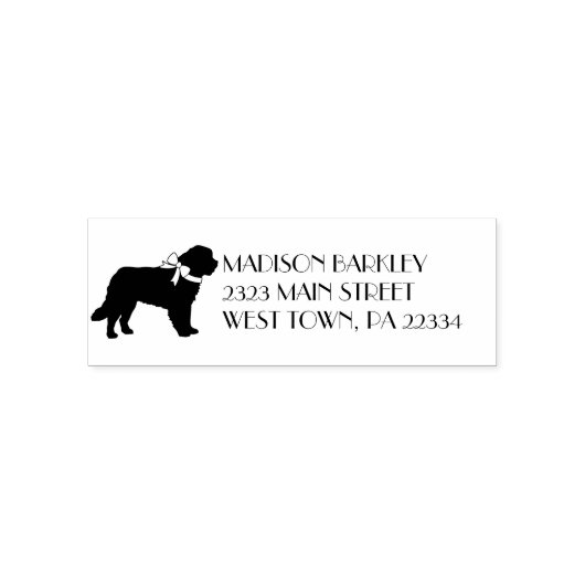 St. Bernard Dog Puppy Permastempel (Design)
