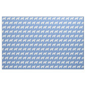 St Bernard Dog Silhouette Pet Light Blue Stoff (Fat Quarter (45,7 x 55,9 cm))