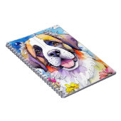 St. Bernard Dog Spiral Notebook Notizblock (Rechte Seite)