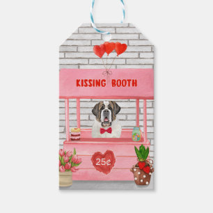 St. Bernard Dog Valentine's Day Kissing Booth Geschenkanhänger