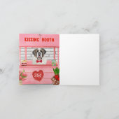 St. Bernard Dog Valentine's Day Kissing Booth Karte (Innenseite)