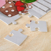 St. Bernard Dog Valentine's Day Kissing Booth Puzzle (Seite)