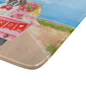 St. Bernard Dog Valentine's Day Lkw Herz Schneidebrett (Ecke)