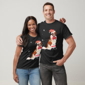 St Bernard Dog Weihnachtsbaum Xmas Mama Vater Gesc T-Shirt (Unisex)