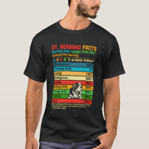 St Bernard Fakten Prozent der Tageswerte Funny Ski T-Shirt