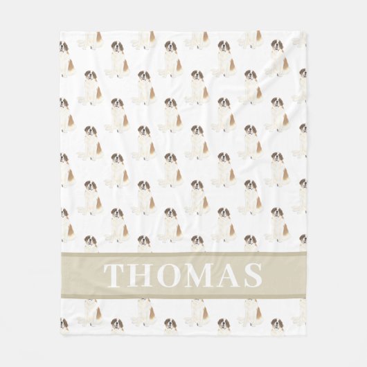 St. Bernard Fleecedecke (Vorderseite)