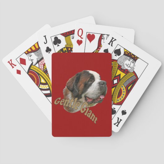 St. Bernard Gentle Giant Spielkarten (Rückseite)