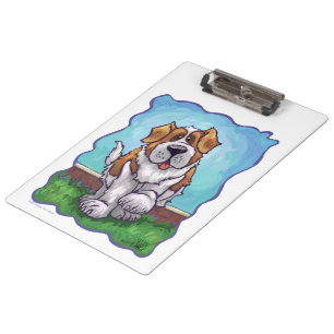 St. Bernard Geschenke & Accessoires Klemmbrett
