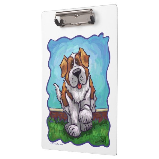 St. Bernard Geschenke & Accessoires Klemmbrett (Links)