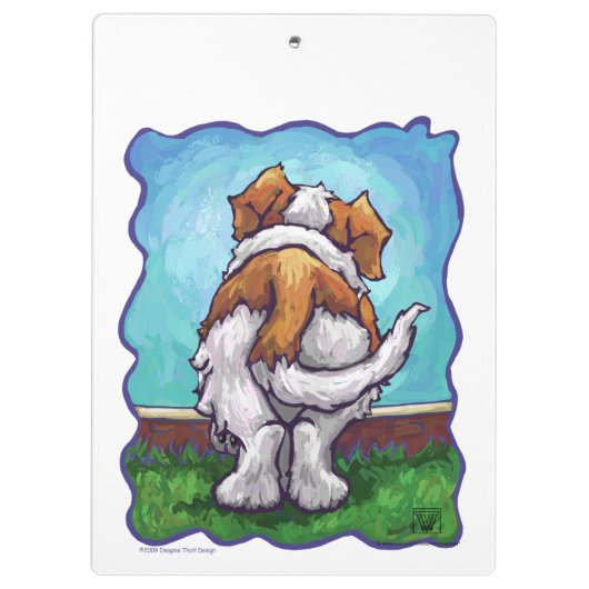 St. Bernard Geschenke & Accessoires Klemmbrett (Rückseite)