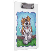 St. Bernard Geschenke & Accessoires Klemmbrett (Rechts)