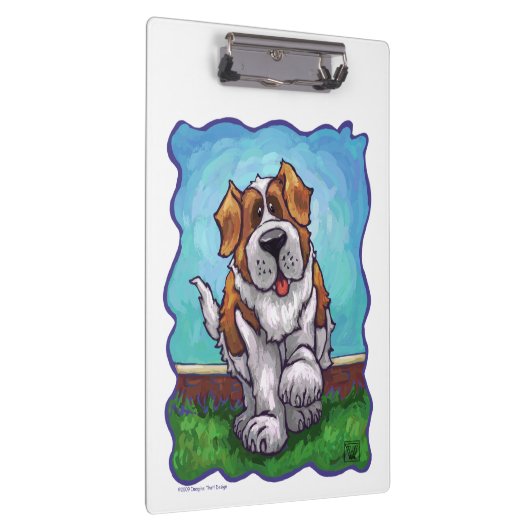 St. Bernard Geschenke & Accessoires Klemmbrett (Rechts)
