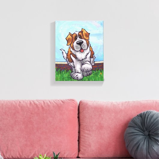 St. Bernard Geschenke & Accessoires Leinwanddruck (Insitu (Wohnzimmer))