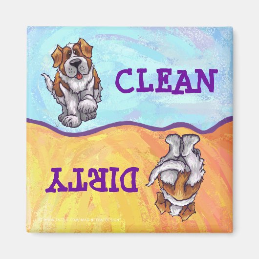 St. Bernard Geschenke & Accessoires Magnet (Vorne)