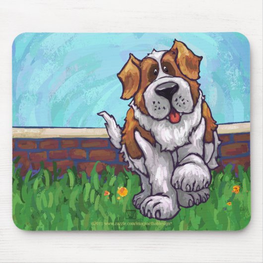 St. Bernard Geschenke & Accessoires Mousepad (Vorne)