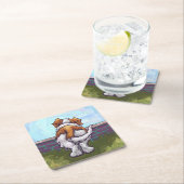 St. Bernard Geschenke & Accessoires Rechteckiger Pappuntersetzer (Vor Ort)