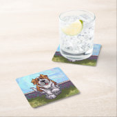 St. Bernard Geschenke & Accessoires Rechteckiger Pappuntersetzer (Vor Ort)