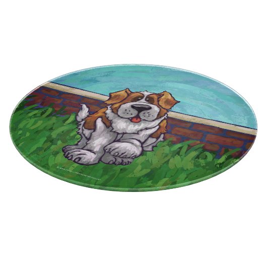 St. Bernard Geschenke & Accessoires Schneidebrett (Ecke)