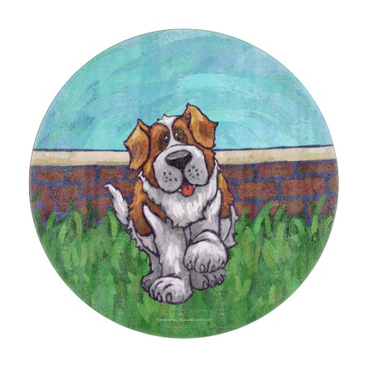 St. Bernard Geschenke & Accessoires Schneidebrett (Vorderseite)