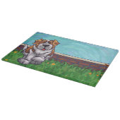 St. Bernard Geschenke & Accessoires Schneidebrett (Ecke)