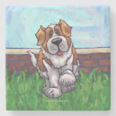 St. Bernard Geschenke & Accessoires Steinuntersetzer (Vorderseite)
