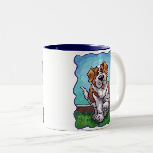 St. Bernard Geschenke & Accessoires Zweifarbige Tasse (VorderseiteRechts)