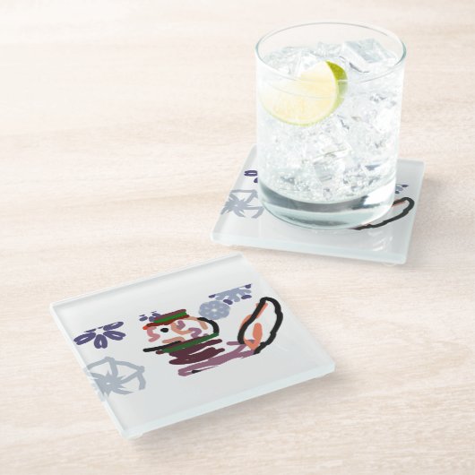 st bernard glasuntersetzer (Schrägansicht)