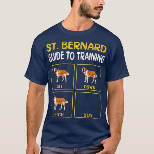 St. Bernard Guide to Training Dog Obedience T-Shirt (Vorderseite)