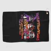 St. Bernard Halloween Erntedank Weihnachtsklasse Golfhandtuch (Horizontal)