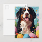 St.Bernard Happy Oaster Postkarte (Vorne/Hinten)