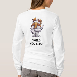 St. Bernard Heads I Win Schwänze Sie verlieren T-Shirt
