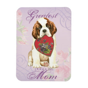 St. Bernard Herz Mama Magnet