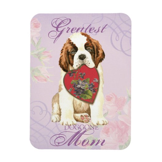 St. Bernard Herzliche Mama Magnet (Vertikal)