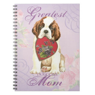 St. Bernard Herzliche Mama Notizblock