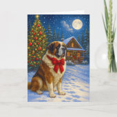 St. Bernard Holiday  Karte (Vorderseite)