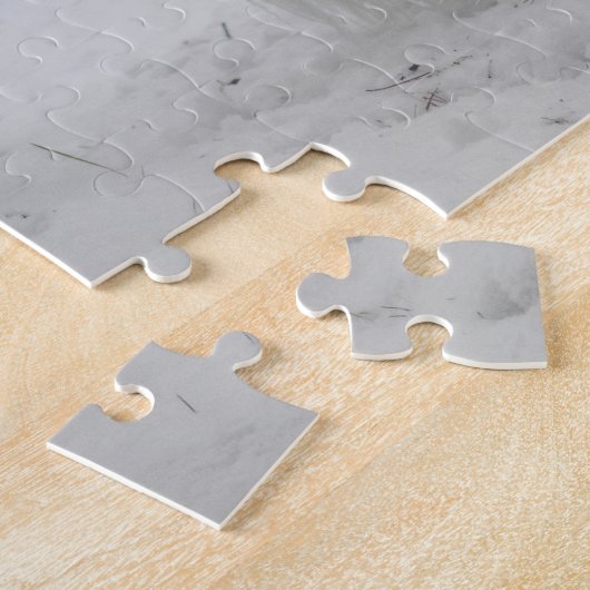 St. Bernard Hund im Schnee Puzzle (Seite)