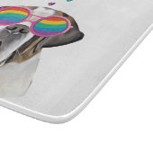 St. Bernard Hund mit HerzValentinstag Schneidebrett (Ecke)